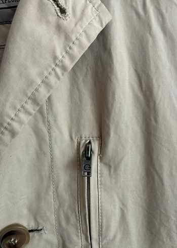 vintage oversize uzun 90s trenckot ceket - Görsel 6