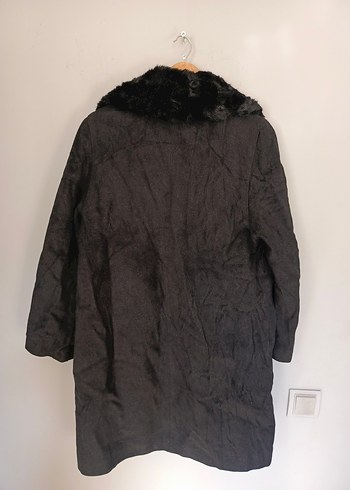 vintage yün kaşmir  kaban mont 
kürk yaka - Görsel 4
