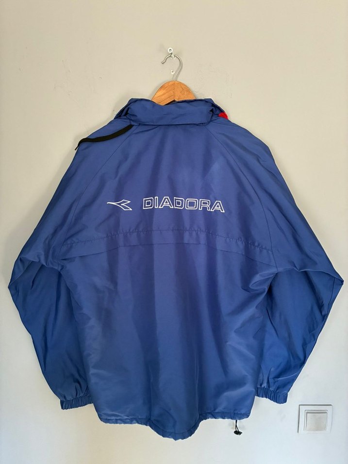 vintage oversize polar iç Y2K Yağmurluk ceket - Görsel 5