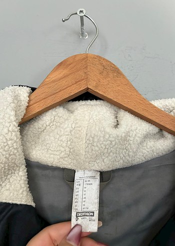 vintage oversize mont yağmurluk ceket - Görsel 6