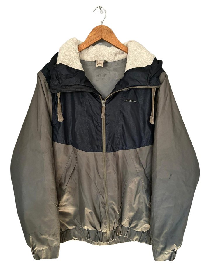 vintage oversize mont yağmurluk ceket - Görsel 2