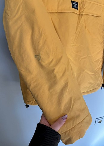 vintage kanguru şişme mont yağmurluk - Görsel 6