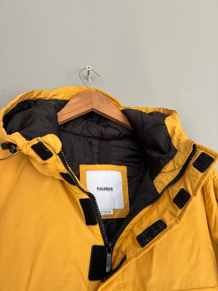 vintage kanguru şişme mont yağmurluk - Görsel 5