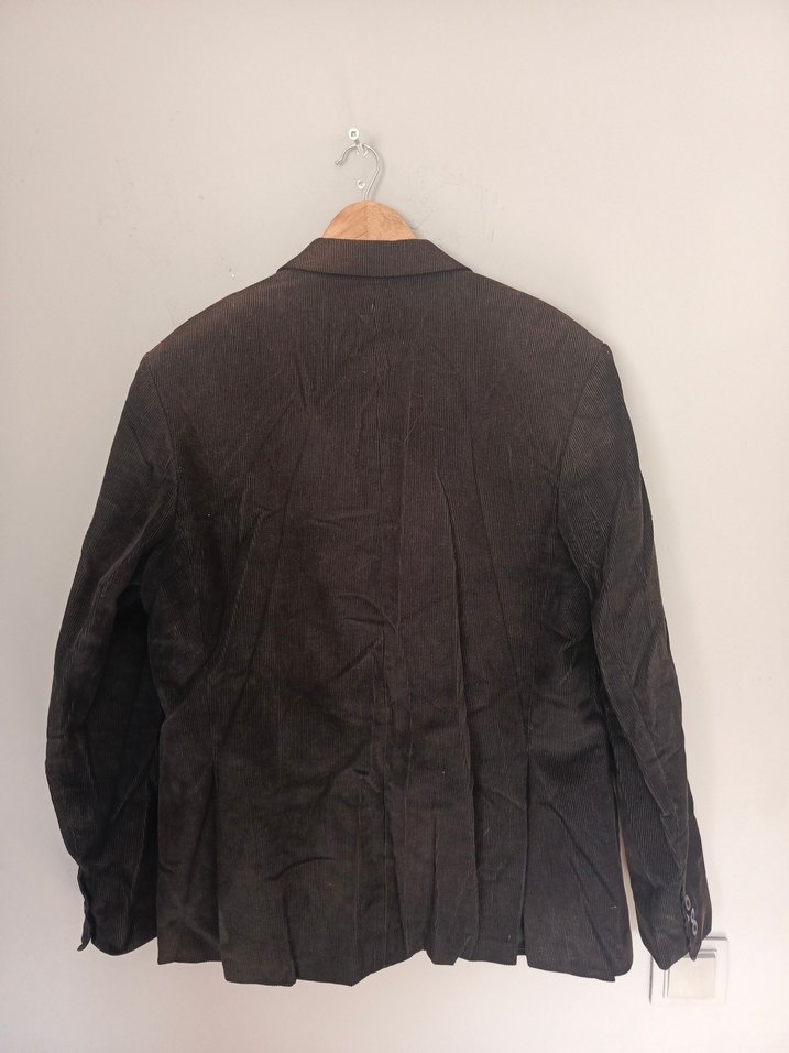 vintage kadife klasik blazer şık ceket - Görsel 3