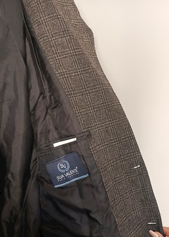 vintage ekose battal boy şık klasik ceket - Görsel 4