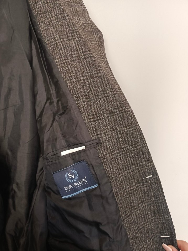 vintage ekose battal boy şık klasik ceket - Görsel 4