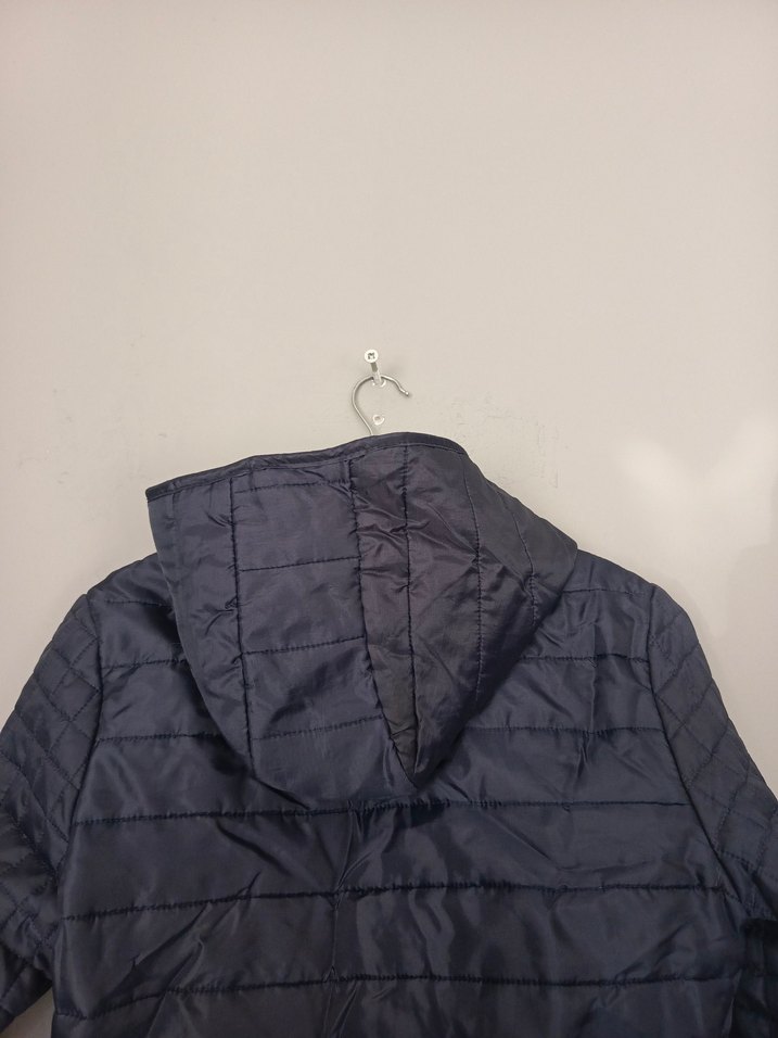 vintage kapüşonlu uzun kapitone Mont ceket - Görsel 3