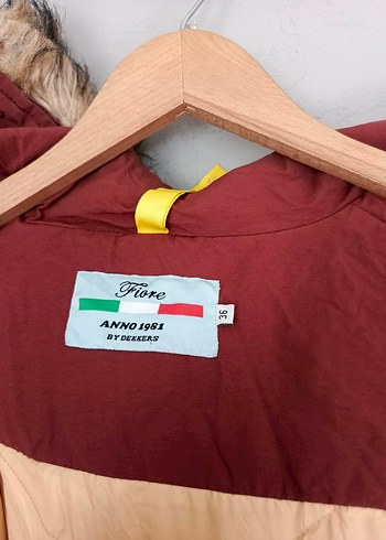 vintage tüylü kapüşonlu şişme parka mont kaban - Görsel 7