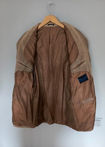 vintage kadife klasik blazer ceket mont - Görsel 3