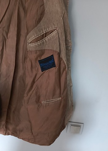 vintage kadife klasik blazer ceket mont - Görsel 4