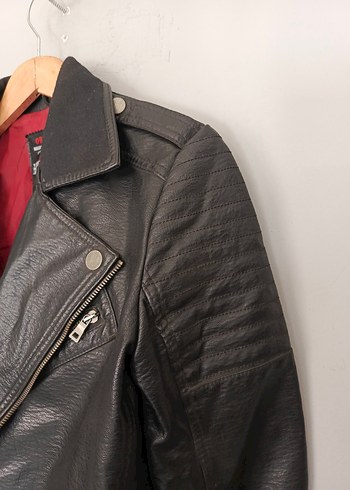 vintage motorcu hakiki deri ceket mont - Görsel 9