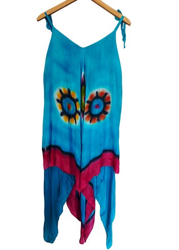 American Vintage vintage bohem batik askılı salaş elbise