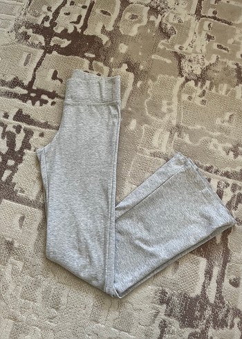 Gri Kadın Pamuklu Slim Fit Sweatpant