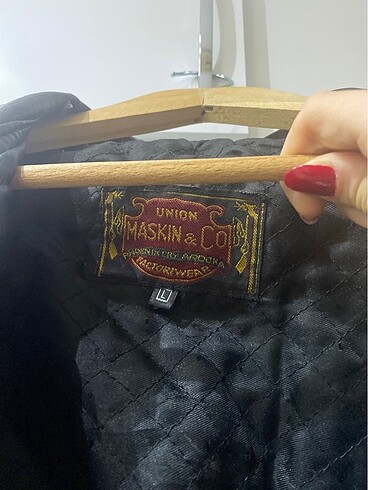 l Beden siyah Renk Deri vintage ceket