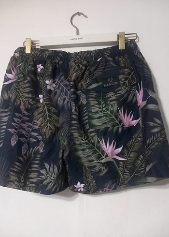 Düğmeli Çiçek Desenli Erkek Mini Şort - Görsel 2