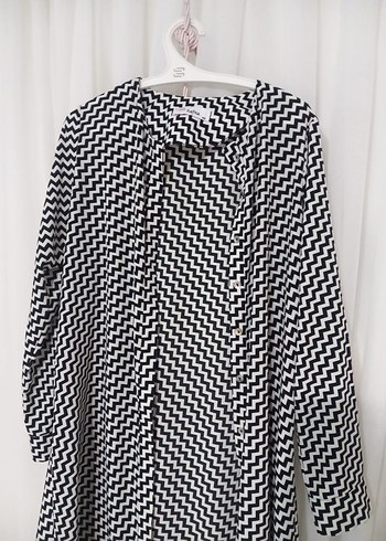 Uzun Kollu Kareli Kadın Pardösü - Görsel 4