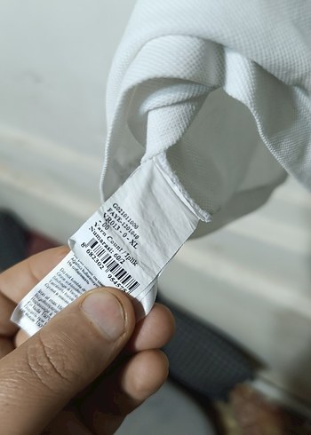 Erkek Beyaz Pamuklu Polo Yaka Tişört - Görsel 7