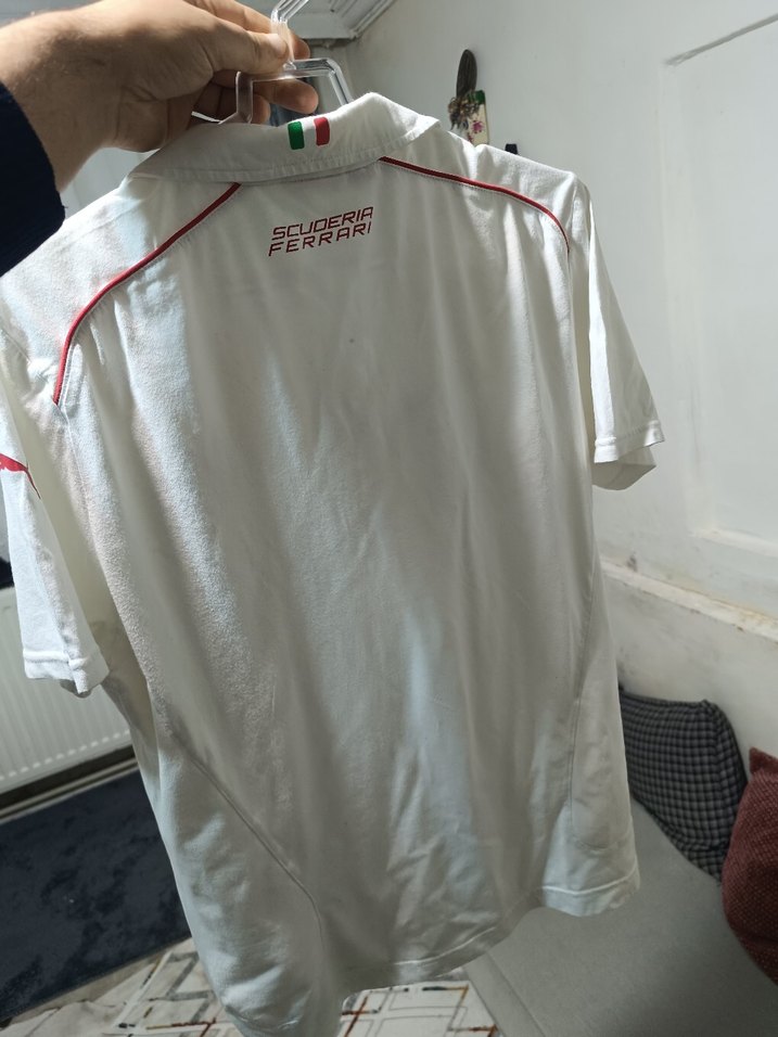 Beyaz Kısa Kollu Erkek Polo Tişört - Görsel 4