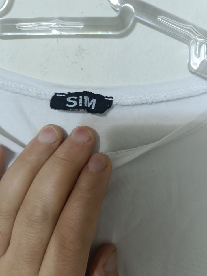 Kadın Beyaz Kısa Kollu Crop Top - Görsel 2