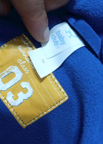 Mavi Baskılı Fermuarlı Erkek Çocuk Mont - Görsel 4