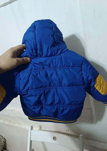 Mavi Baskılı Fermuarlı Erkek Çocuk Mont - Görsel 3