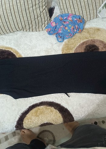 Siyah V Yaka Uzun Kadın Tulum - Görsel 4