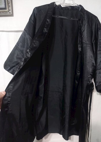 Kadın Siyah Uzun Gotik Sabahlık - Görsel 2