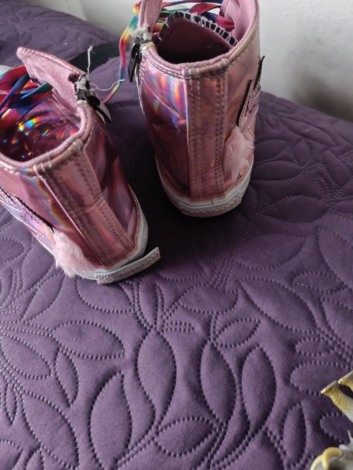 Renkli Bağcıklı Kız Çocuk Spor Ayakkabı - Görsel 3