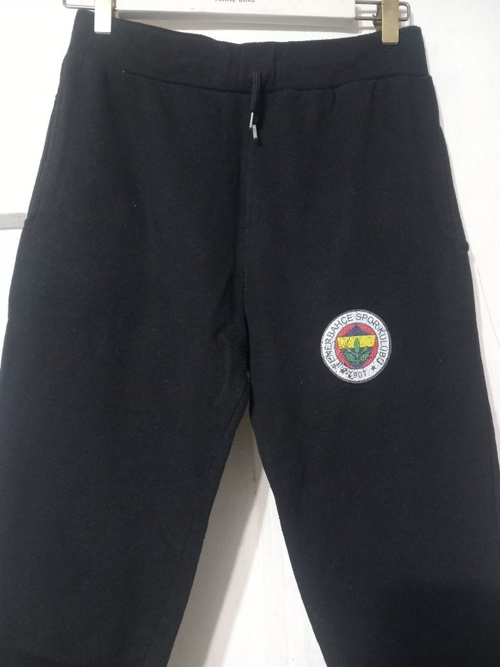 Nakışlı Siyah Erkek Eşofman Altı - Görsel 2