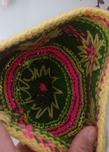 Renkli Örgü Bohem Kadın Bere 3 adet fiyatıdır - Görsel 3