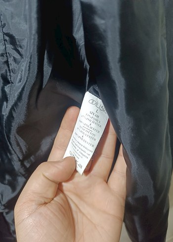 Düğmeli Siyah Midi Trençkot - Görsel 4