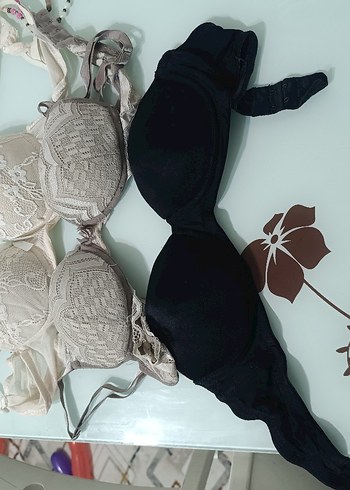 Gri Desenli Gotik Sütyen - Görsel 4