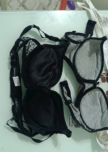 Gri Desenli Gotik Sütyen - Görsel 2