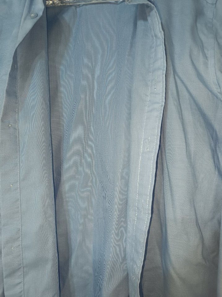 Mavi Keten Erkek Gömlek - Görsel 3