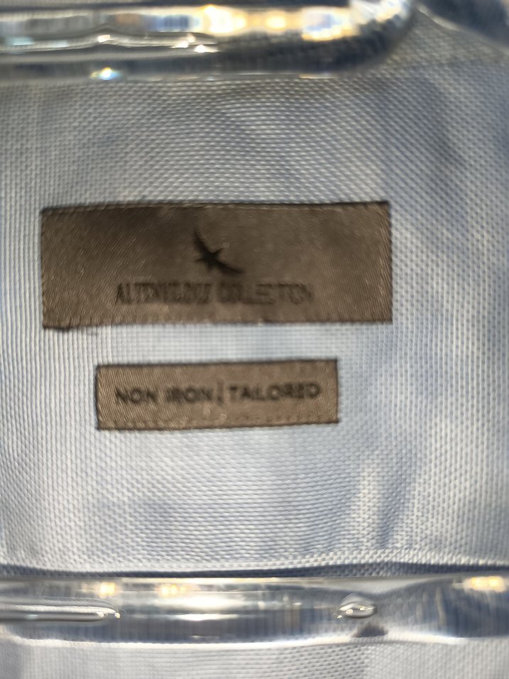 Mavi Keten Erkek Gömlek - Görsel 4