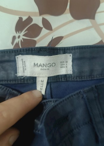 Koyu Mavi Kadın deri  Pantolon - Görsel 3