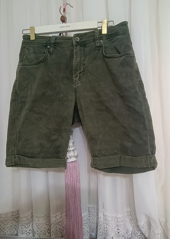 Erkek Kahverengi Süet Mini Şort - Görsel 2