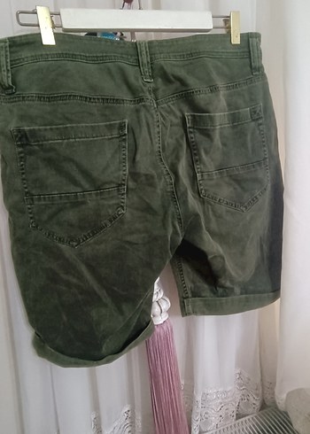 Erkek Kahverengi Süet Mini Şort - Görsel 5