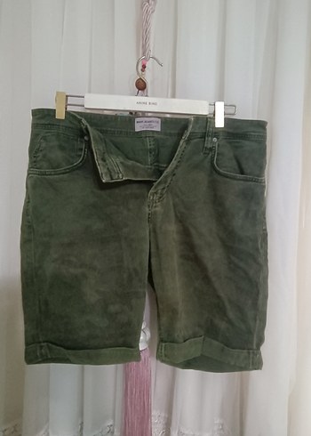 Erkek Kahverengi Süet Mini Şort - Görsel 3