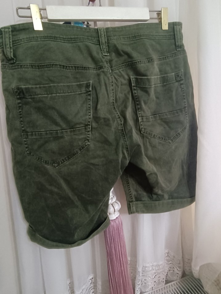 Erkek Kahverengi Süet Mini Şort - Görsel 5