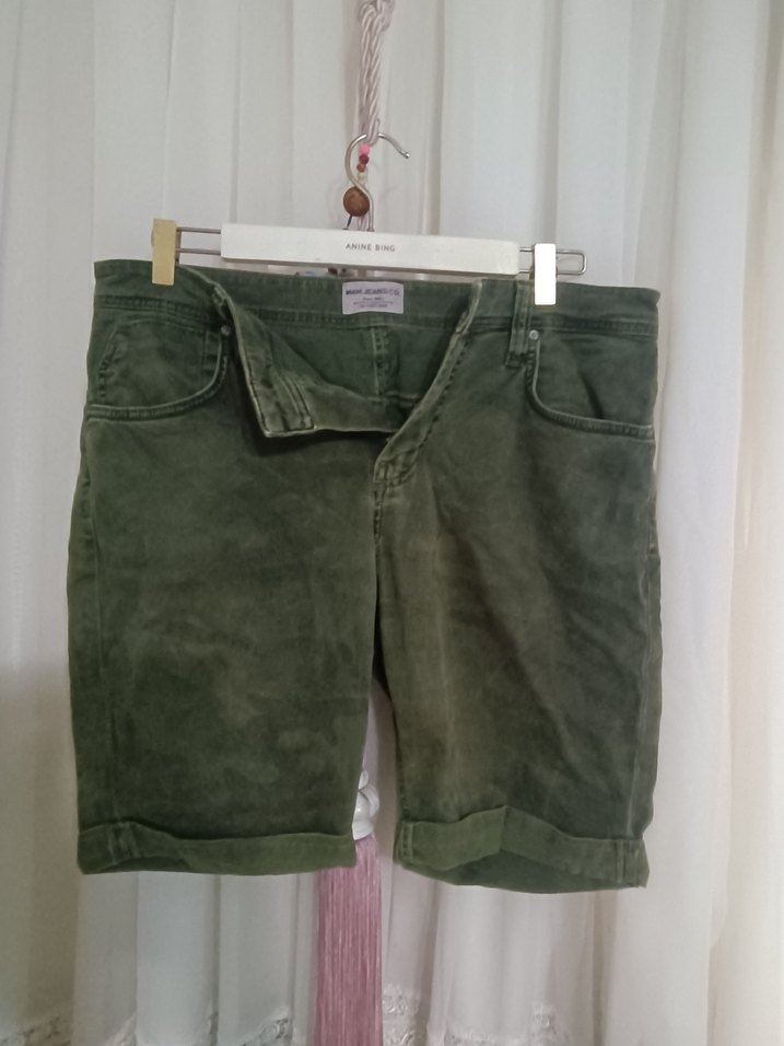 Erkek Kahverengi Süet Mini Şort - Görsel 3