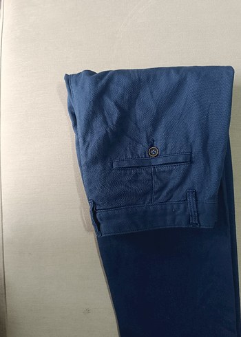 Erkek Lacivert Pilili Normal Kesim Pantolon - Görsel 5