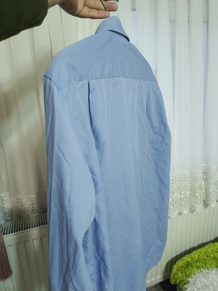 Mavi Erkek Gömlek Uzun Kollu - Görsel 4
