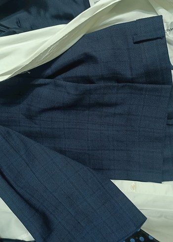 Düğmeli Lacivert Erkek Takım Elbise - Görsel 5