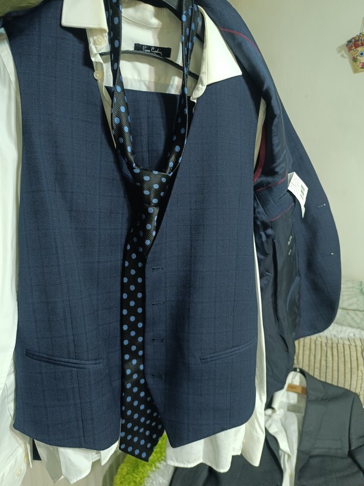 Düğmeli Lacivert Erkek Takım Elbise - Görsel 3