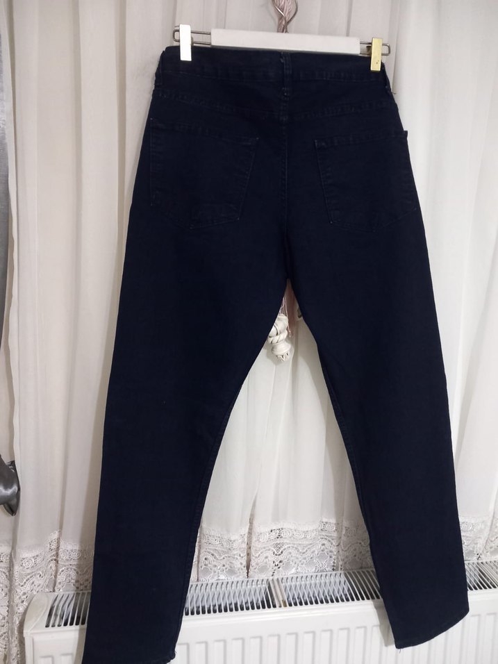 Lacivert Normal Boy cepsiz erkek Kot Pantolon - Görsel 2