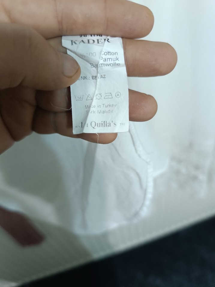 Düğmeli Beyaz Bohem Pamuk Gömlek - Görsel 4