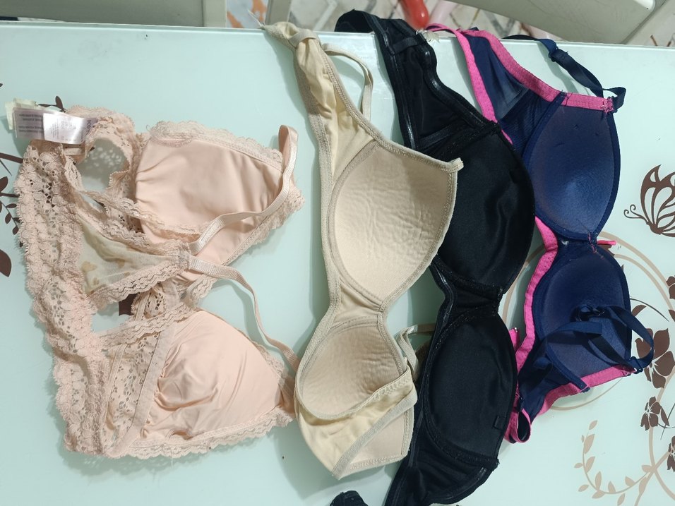 Bej Dantel Detaylı Midi Boy Sütyen 5 adet - Görsel 2