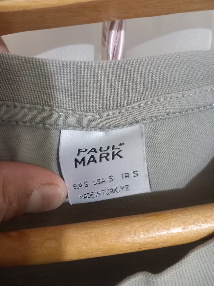 Gri Keten Erkek Kısa Kollu Tişört - Görsel 3