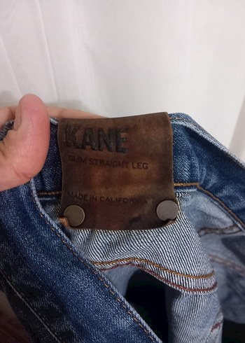Düğmeli Lacivert Erkek Denim Pantolon - Görsel 5